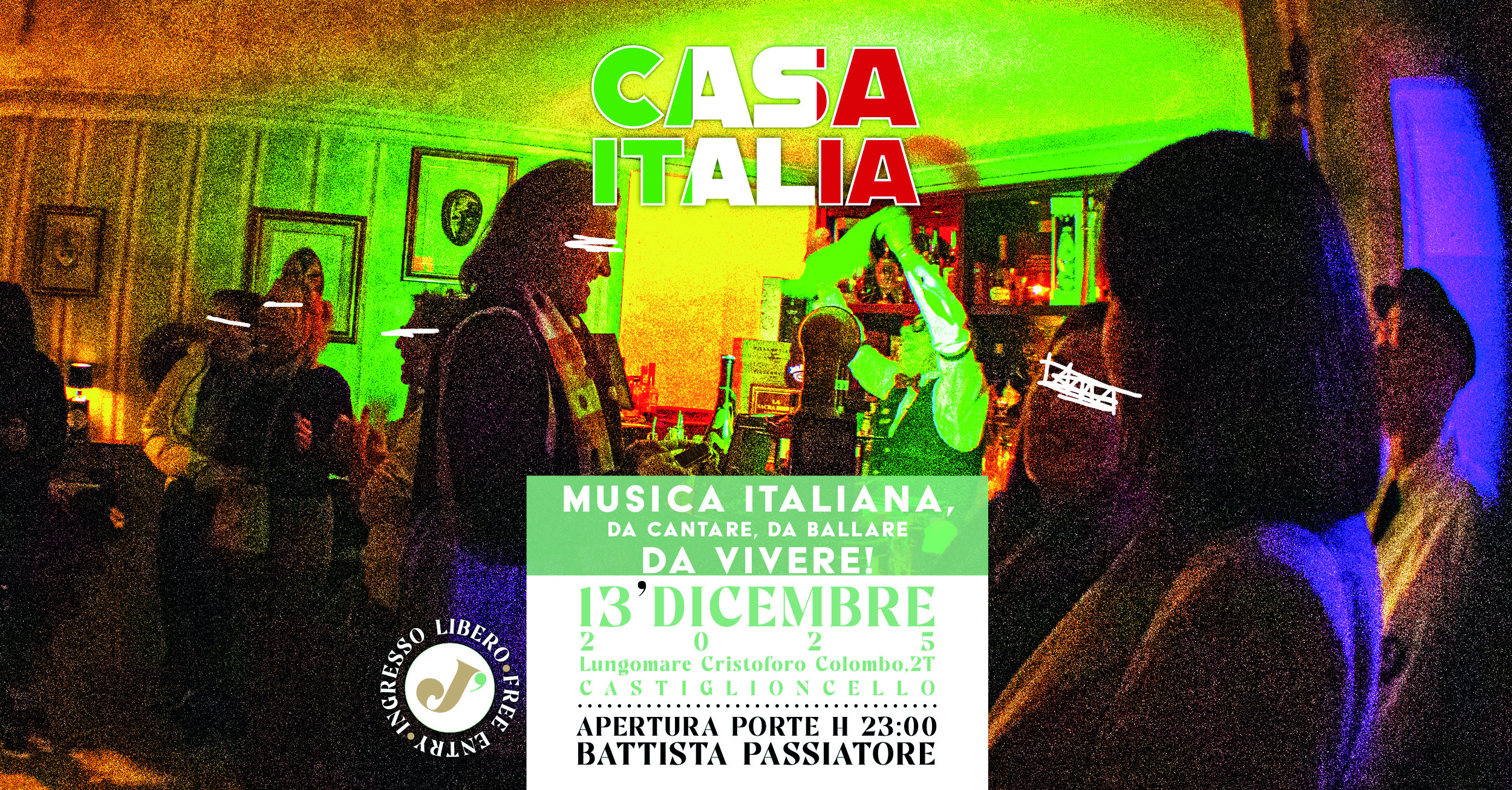 🇮🇹 Sabato 13 Dicembre – CASA ITALIA 🇮🇹