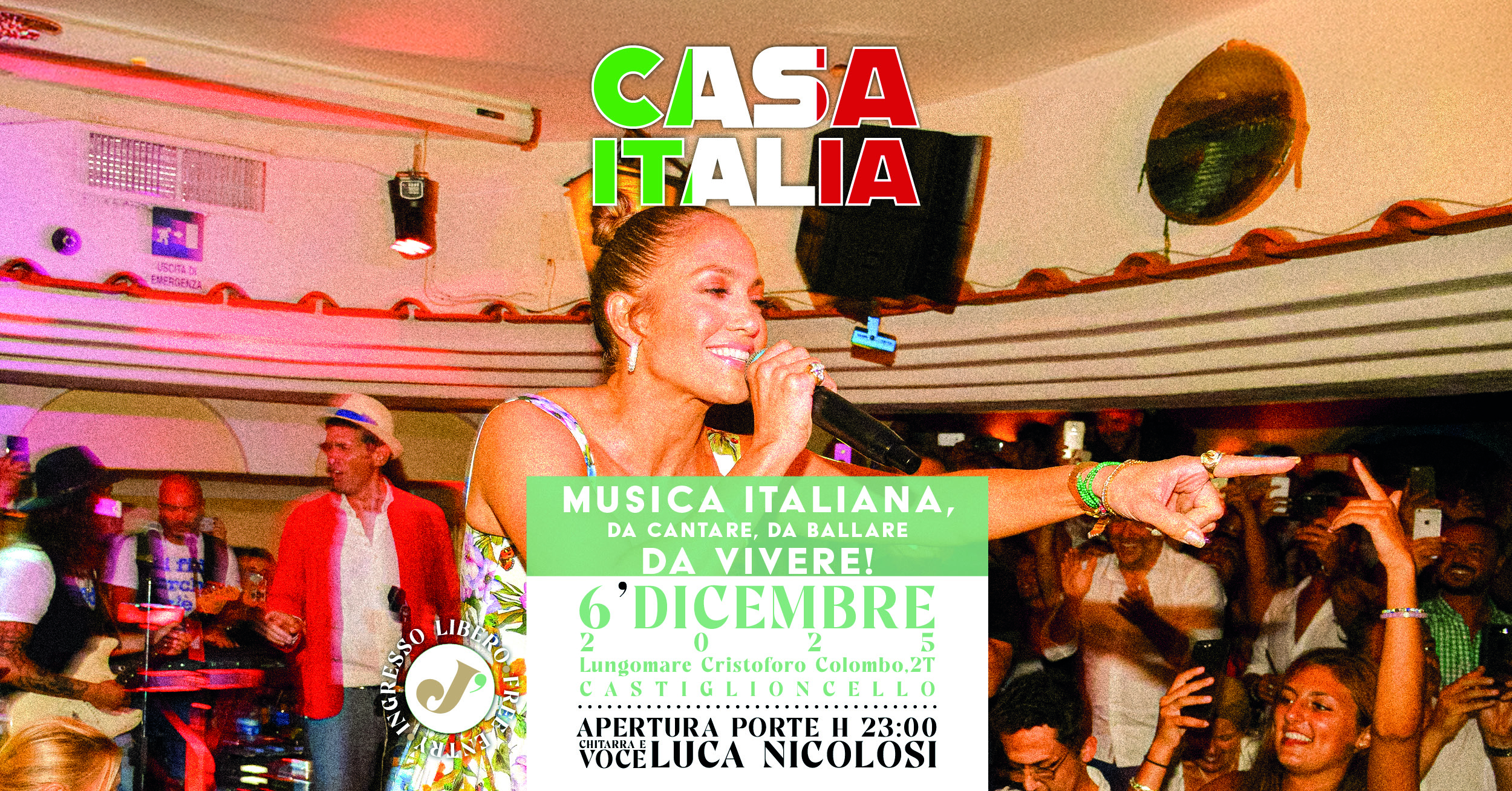 🇮🇹 Sabato 6 Dicembre – CASA ITALIA 🇮🇹