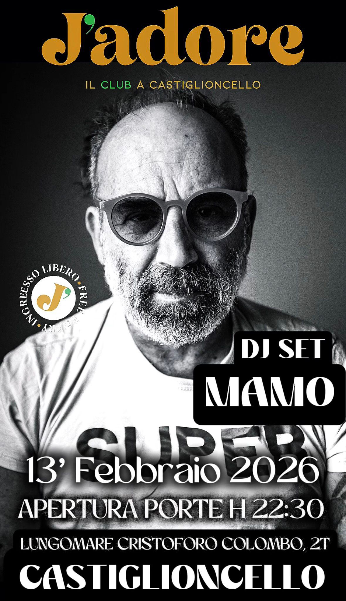 Venerdì 13 Febbraio — SPEAKEASY CLUB DJ SET MAMO